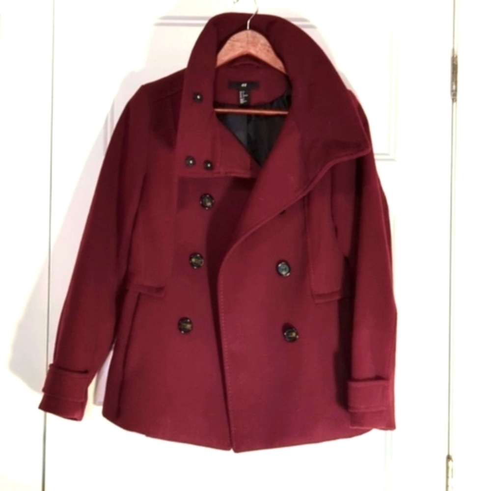 H&M Burgundy Fall/Winter Jacket